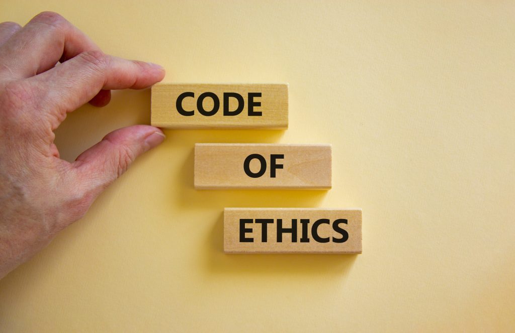 Is it false advertising to claim to have a "code" of ethics when few if any defining aspects of an actual "code" are in place?