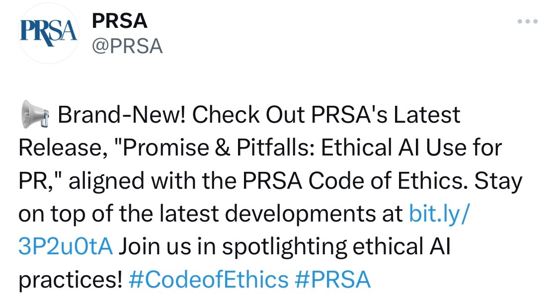 PRSA's ethical guidance on AI completely overlooks PRSA's years of ethics and compliance violations.